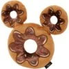 Disney Mickey Mouse Donut Plush Squeaky Dog Toy