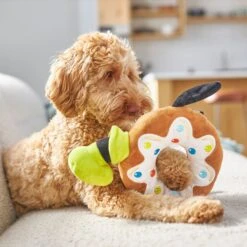 Disney Goofy Donut Plush Squeaky Dog Toy -Disney 230757 PT3. AC SS1800 V1624648550