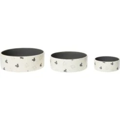 Disney Mickey Mouse Watercolor Silhouette No-Skid Ceramic Dog & Cat Bowl -Disney 280598 PT5. AC SS1800 V1628535127