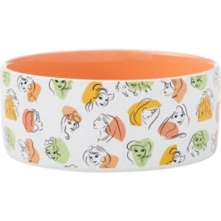 Disney 13 Disney Princesses Non-Skid Ceramic Dog & Cat Bowl