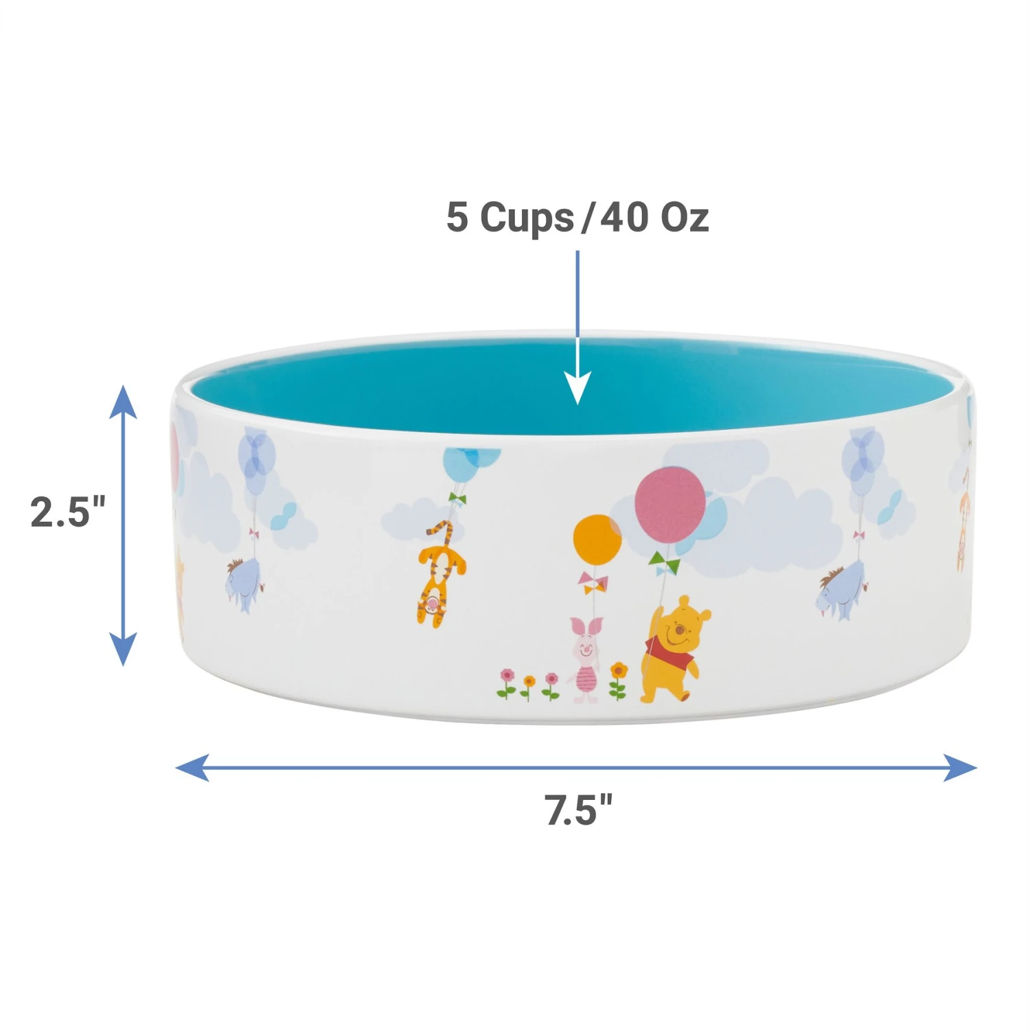 Disney Winnie The Pooh Non-Skid Ceramic Dog & Cat Bowl 2 Disney Winnie The Pooh Non-Skid Ceramic Dog & Cat Bowl - Image 2