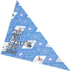 Disney Frozen's Olaf Diamond Pattern Personalized Dog & Cat Bandana -Disney 294289 PT4. AC SS1800 V1625158074