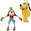 Disney Goofy Plush With Rope Squeaky Dog Toy & Disney Pluto Bottle Plush Squeaky Dog Toy