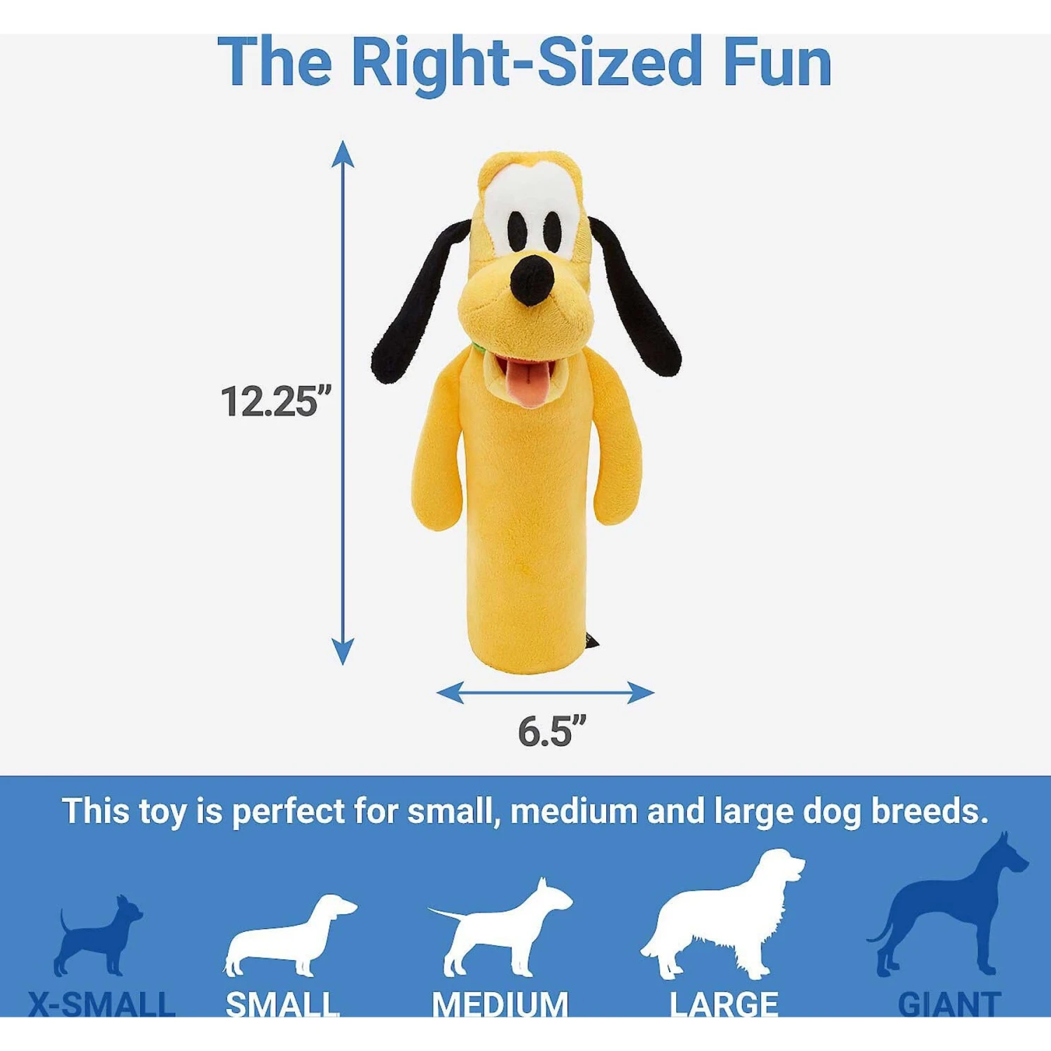 Disney Goofy Plush With Rope Squeaky Dog Toy & Disney Pluto Bottle Plush Squeaky Dog Toy 6 Disney Goofy Plush With Rope Squeaky Dog Toy & Disney Pluto Bottle Plush Squeaky Dog Toy - Image 6