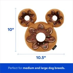 Disney Mickey Mouse Donut Plush Squeaky Dog Toy & Disney Minnie Mouse Donut Plush Squeaky Dog Toy -Disney 302346 PT2. AC SS1800 V1698956890