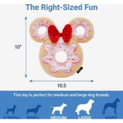 Disney Mickey Mouse Donut Plush Squeaky Dog Toy & Disney Minnie Mouse Donut Plush Squeaky Dog Toy -Disney 302346 PT5. AC SS1800 V1623068565