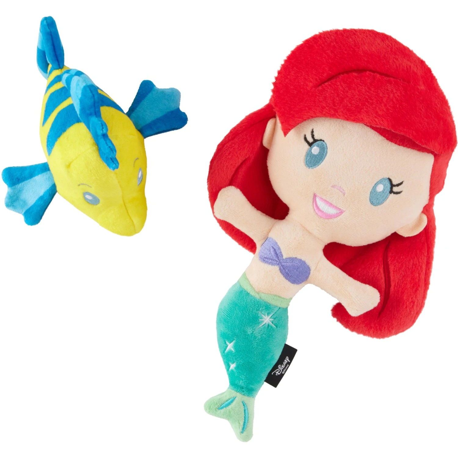 Disney Princess Ariel Plush Squeaky Dog Toy, 2 Count 1 Disney Princess Ariel Plush Squeaky Dog Toy, 2 Count