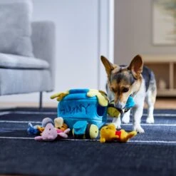 Disney Winnie The Pooh & Friends Hunny Pot Hide & Seek Puzzle Plush Squeaky Dog Toy -Disney 328775 PT3. AC SS1800 V1659031245
