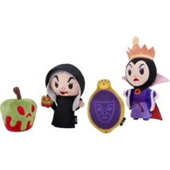 Disney Villains Evil Queen & Witch Plush Squeaky Dog Toy, 4 Count