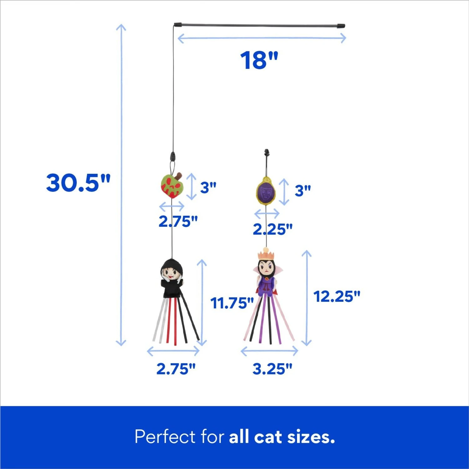 Disney Villains Evil Queen Interchangeable Teaser Wand Cat Toy With Catnip 2 Disney Villains Evil Queen Interchangeable Teaser Wand Cat Toy With Catnip - Image 2