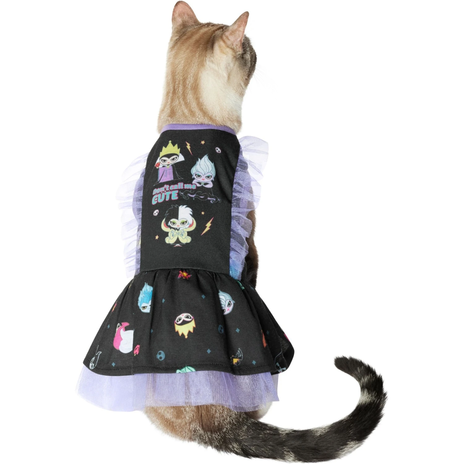 Disney Villains Dog & Cat Ruffle Dress 1 Disney Villains Dog & Cat Ruffle Dress