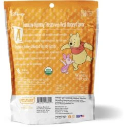 Disney Table Scraps Winnie The Pooh Organic Honey Roasted Turkey Recipe Dog Treats, 5-oz Bag & Disney Winnie The Pooh Orange Ceramic Dog & Cat Treat Jar -Disney 623486 PT2. AC SS1800 V1661896397