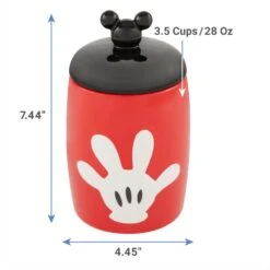 Disney Table Scraps Mickey Mouse Hot Diggity Dog Recipe Upcycled Jerky Dog Treats, 5-oz Bag & Disney Mickey Mouse Ceramic Dog & Cat Treat Jar -Disney 623510 PT6. AC SS1800 V1661896637