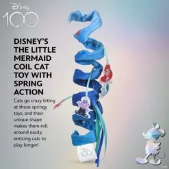 Disney / Pixar DISNEY PIXAR The Little Mermaid Ariel, Flounder & Sebastian Activity Coil Cat Toy, Multicolor -Disney 907846 PT2. AC SS1800 V1699022168