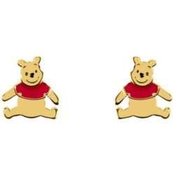 Disney Ladies Sterling Winnie The Pooh Earrings