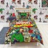 Disney Marvel Comics Single Duvet Set Multi, Multi