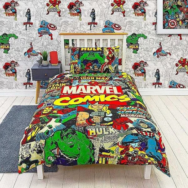 Disney Marvel Comics Single Duvet Set Multi, Multi 1 Disney Marvel Comics Single Duvet Set Multi, Multi