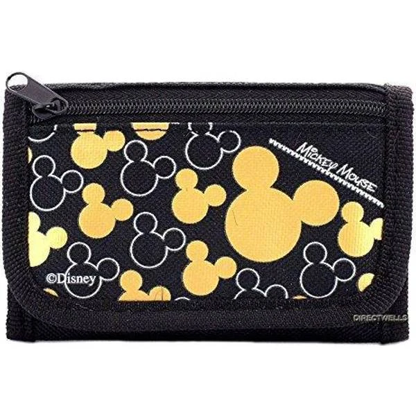 Disney Mouse Black Gold Trifold Wallet - 1 Wallet 1 Disney Mouse Black Gold Trifold Wallet - 1 Wallet