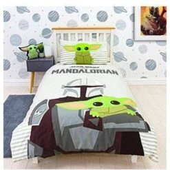 Disney Star Wars Mandolorian Grogu Single Duvet Set Multi, Multi