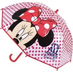 Disney Textiel Trade Kid's Minnie Mouse And Polka-Dot Transparent Bubble Red One Size