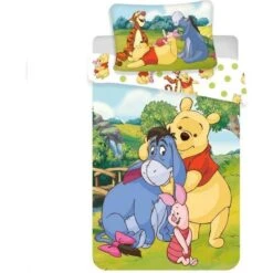 Disney Winnie The Pooh Duvet Cover & Pillow Set Cot Set