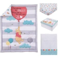 Disney Winnie The Pooh First Best Friends Crib Bedding Set 4-pack -Disney Disney Winnie The Pooh First Best Friends Crib Bedding Set 4 pack 2