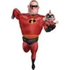 Disney Amscan 3732401 Airwalker Foil Balloon With Mr. Incredible Design 1 Pc, Multicoloured